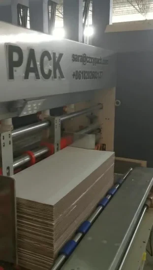 Máquina para fabricar cajas de cartón corrugado, embalaje, corte, impresión, impresora flexográfica automática