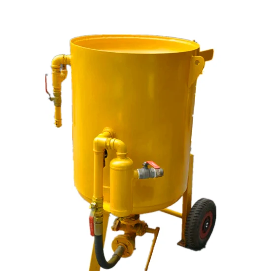 Máquina de chorro de arena seca para eliminación de óxido industrial móvil portátil
