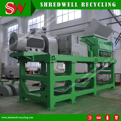 Equipo automático de reciclaje de chatarra/residuos/llantas usadas para trituración de mantillo de caucho